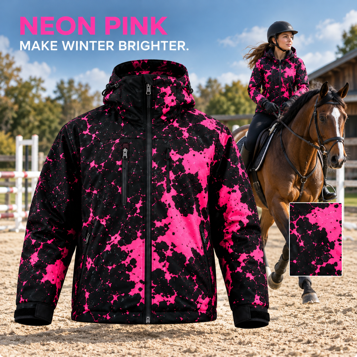 Water-Reactive Equestrian Jacket