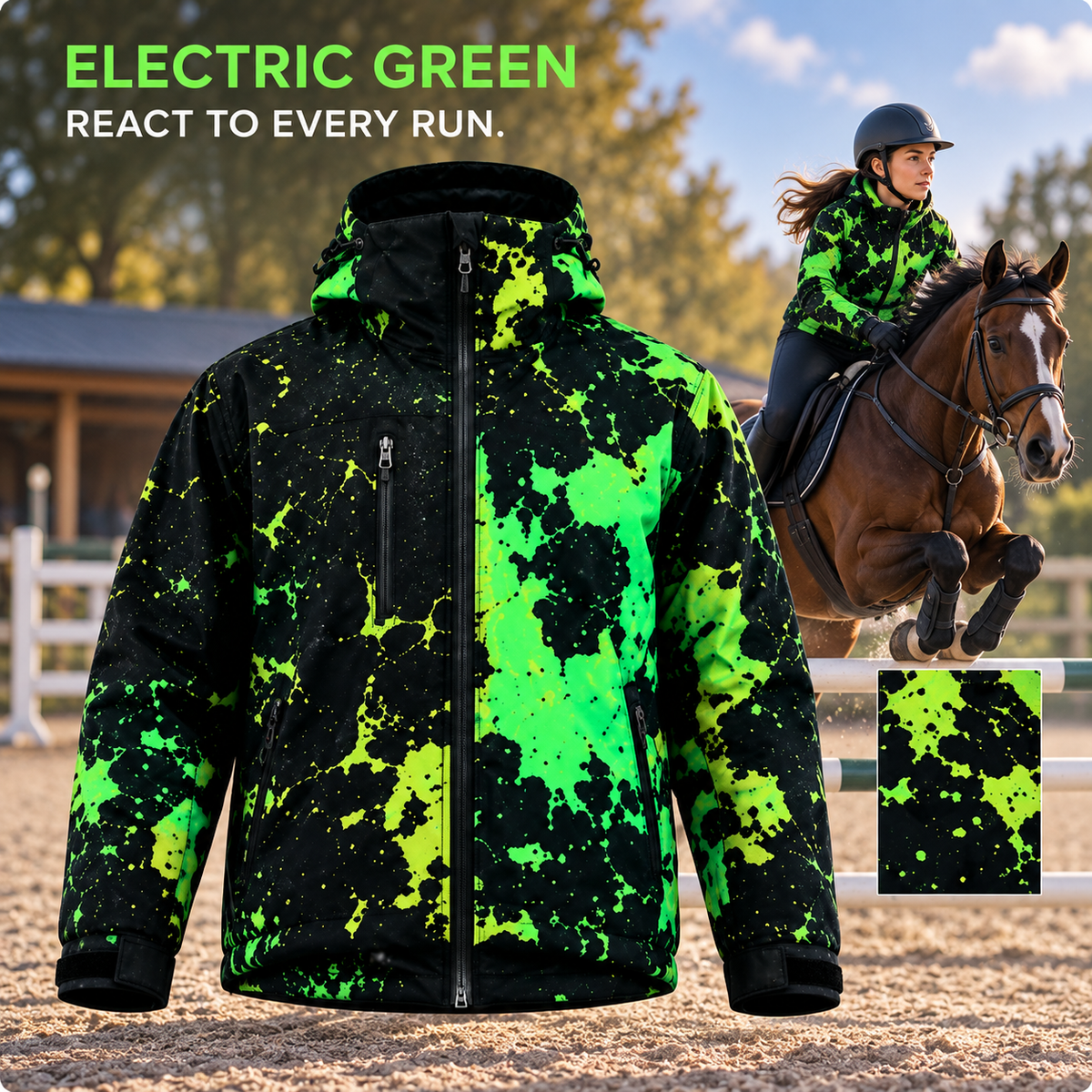 Water-Reactive Equestrian Jacket