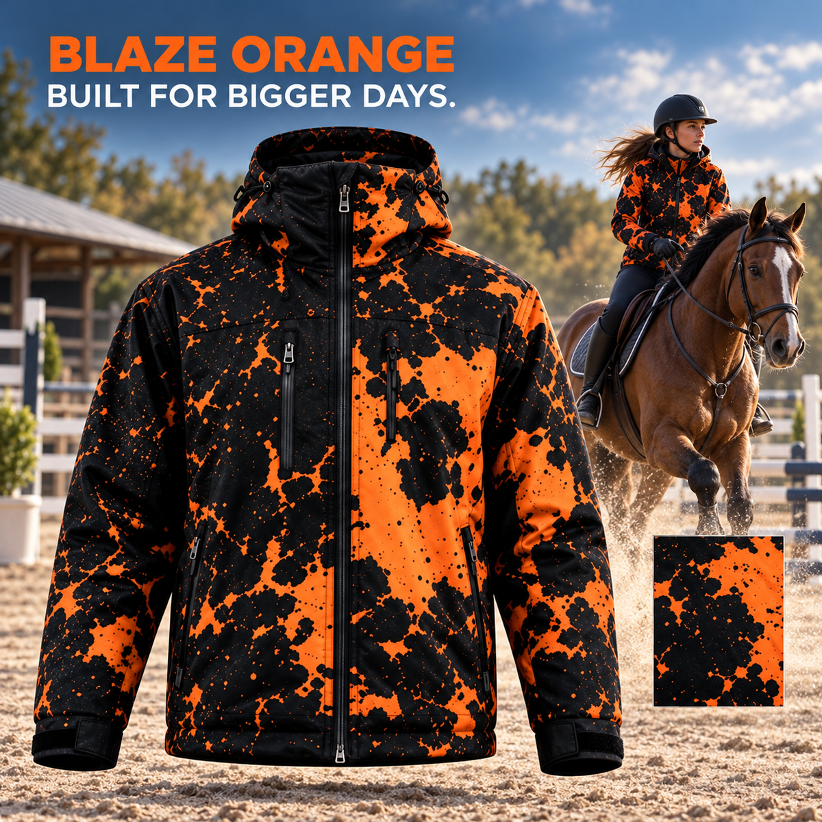 Water-Reactive Equestrian Jacket