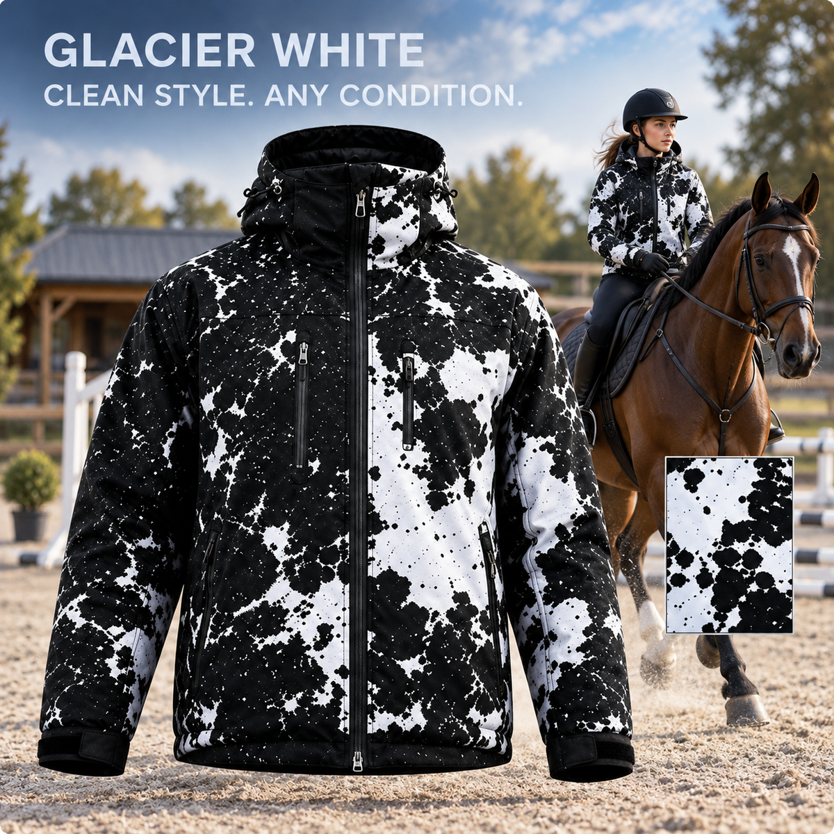 Water-Reactive Equestrian Jacket